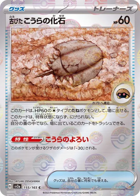 古びたこうらの化石(モンスターボールミラー) 155/165