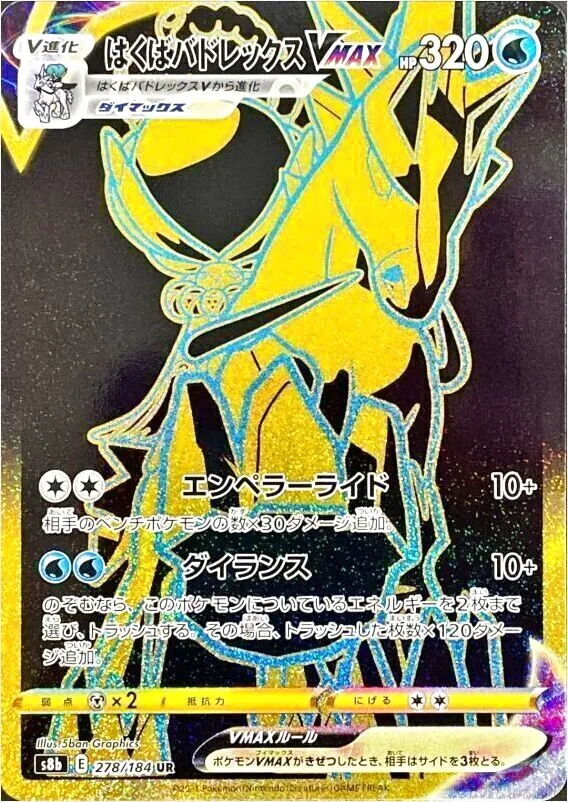 はくばバドレックスVMAX(hp:320/エンペラーライド/ダイランス)の