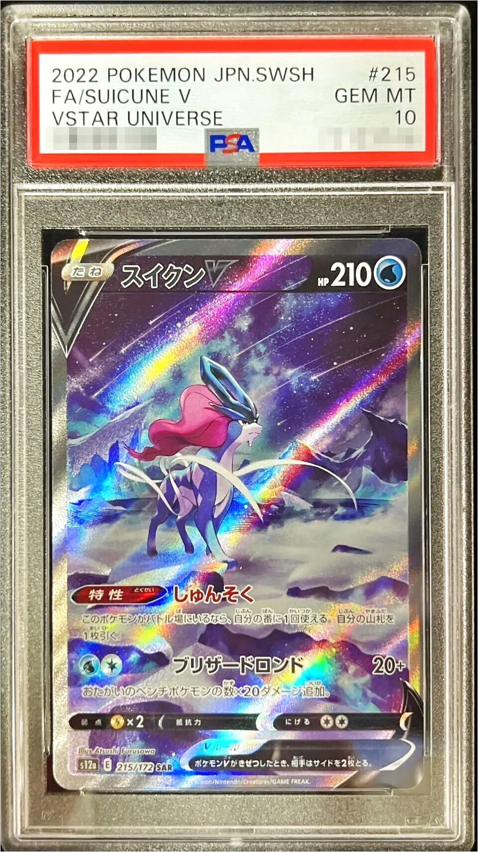 スイクンV(hp:210/しゅんそく/ブリザードロンド)の効果や採用されて