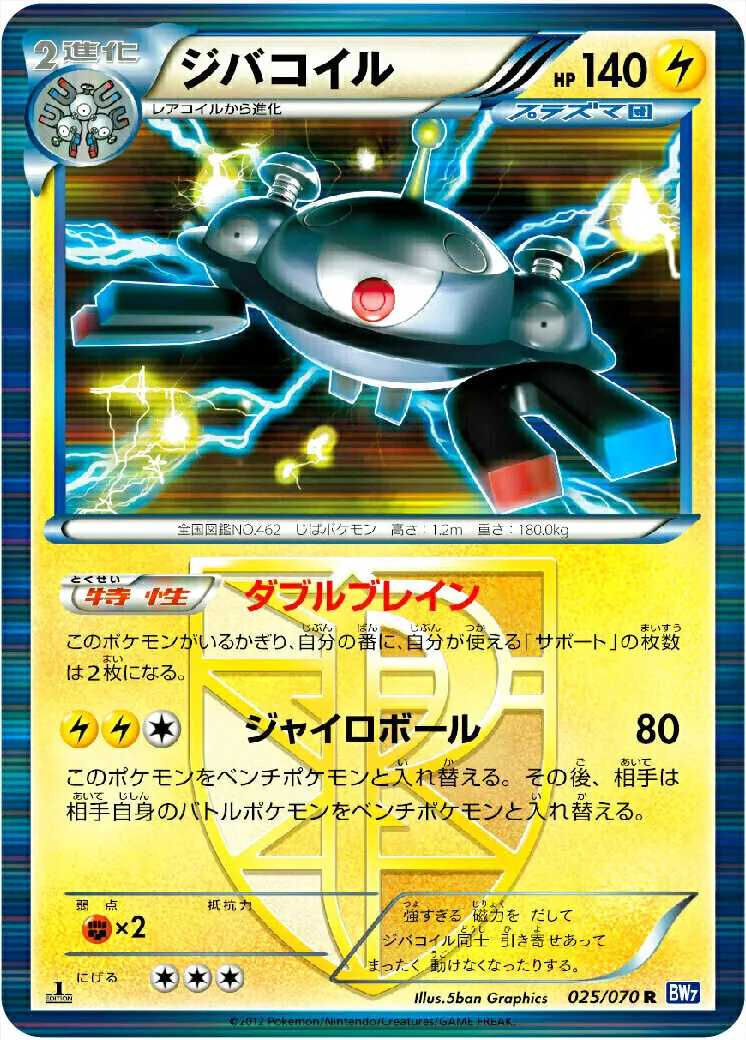 ジバコイル(hp:140/ダブルブレイン/ジャイロボール)の効果や採用されて